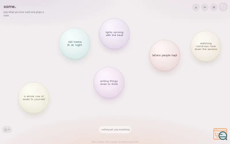 Screenshot of Same