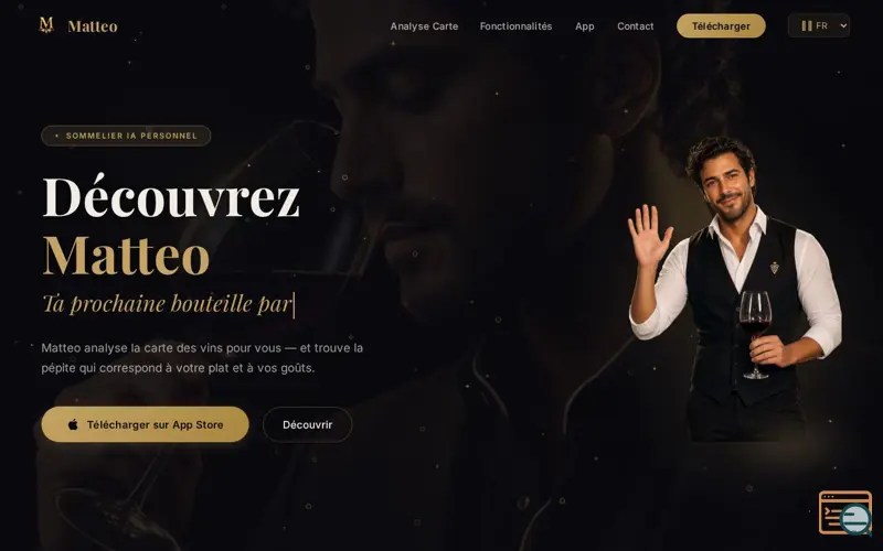 Screenshot of Matteo — Sommelier IA Personnel