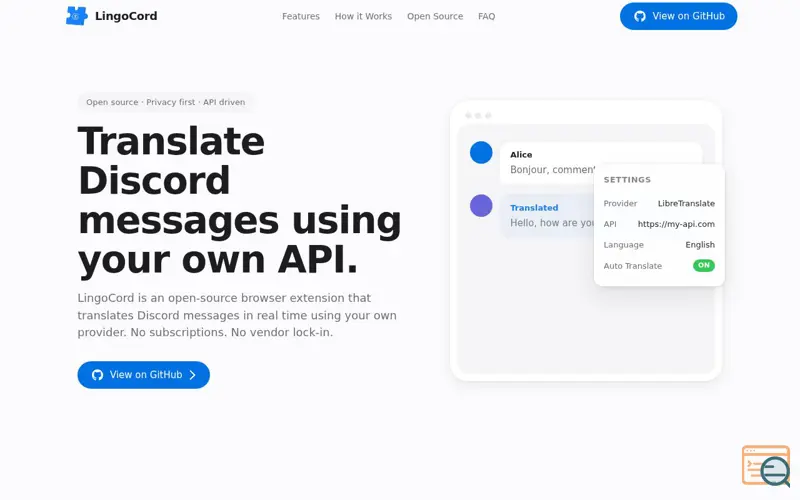 Screenshot of LingoCord