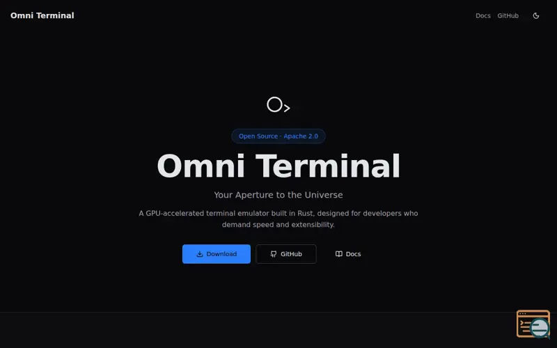 Screenshot of Omni Terminal