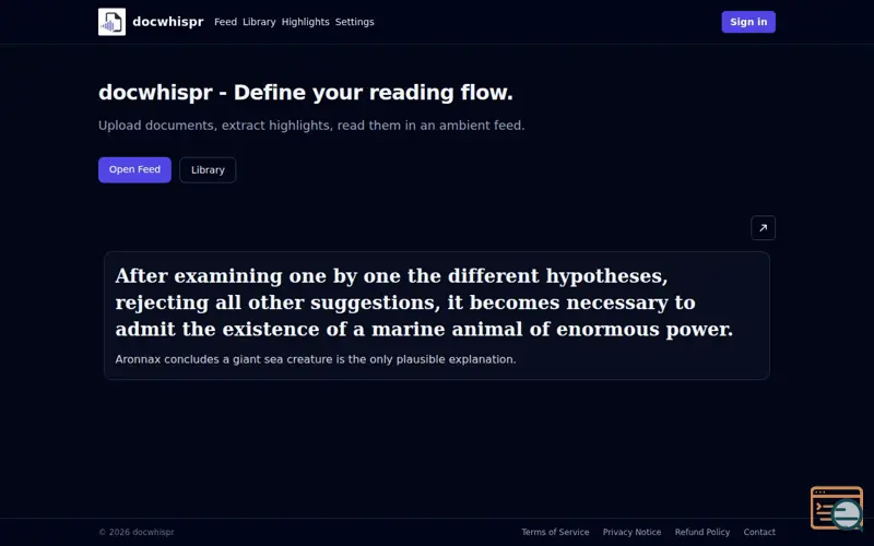 Screenshot of docwhispr