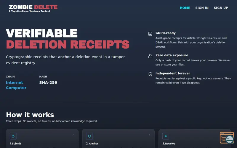 Screenshot of Zombie Delete