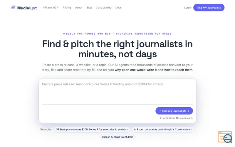 Screenshot of Medialyst