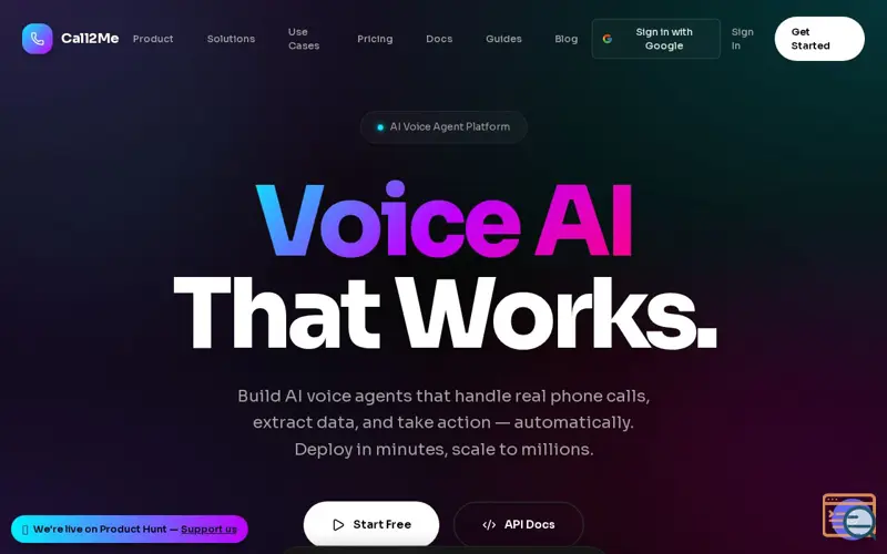 Screenshot of Call2Me