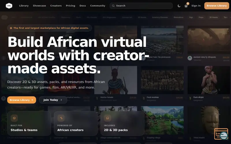 Screenshot of Pixel Realm Assets Store
