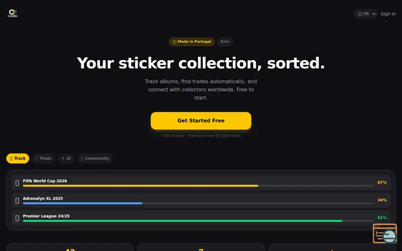 Screenshot of Completo