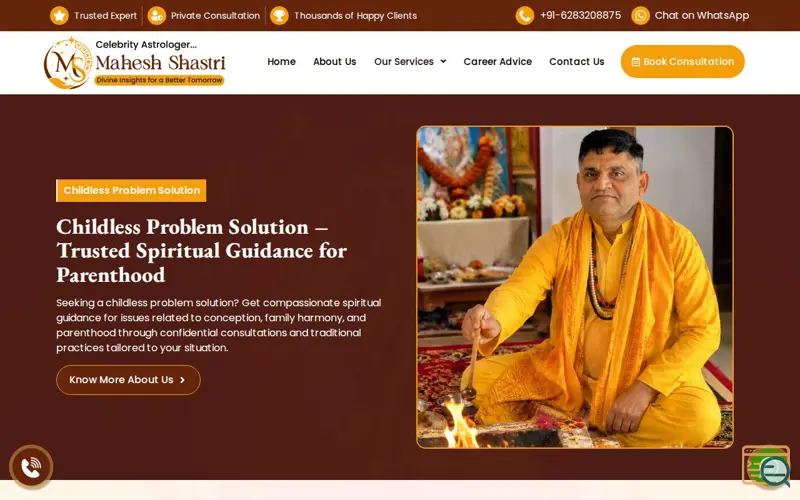 Screenshot of Astrologer Mahesh Shastri