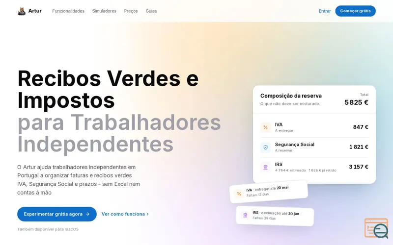 Screenshot of Artur