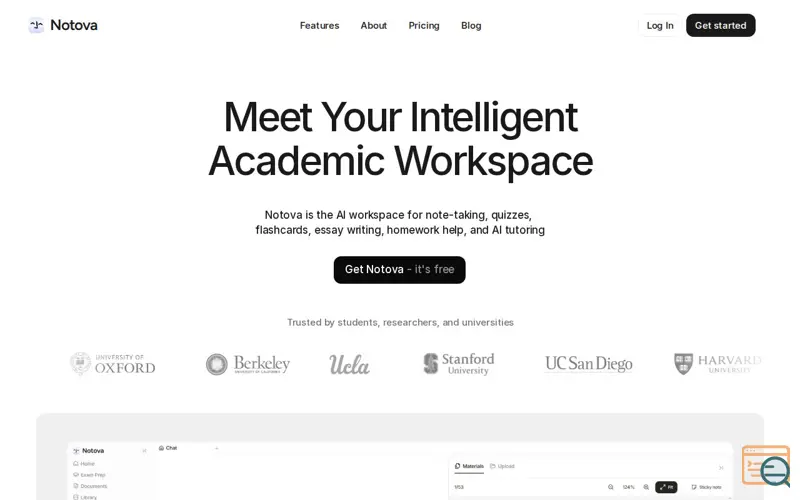 Screenshot of Notova