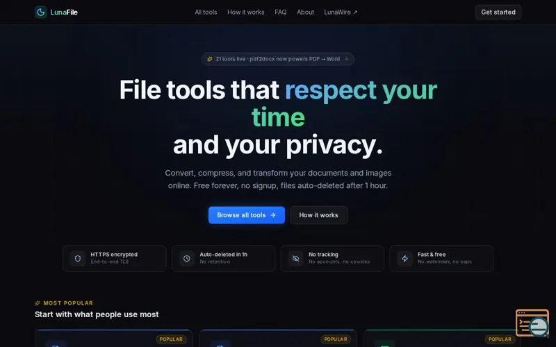 Screenshot of LunaFile