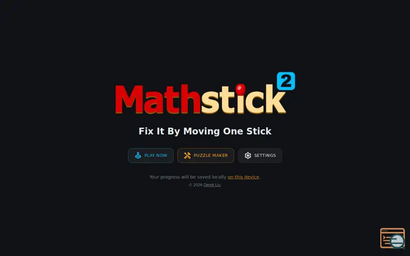 Screenshot of Mathstick