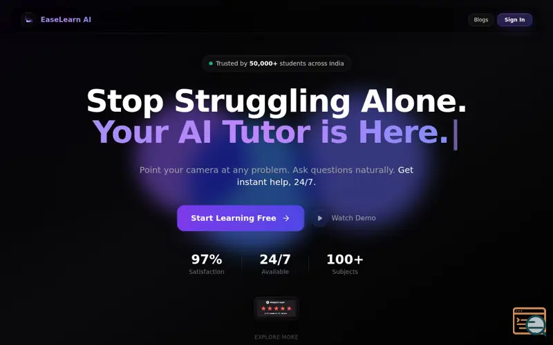 Screenshot of EaseLearn AI