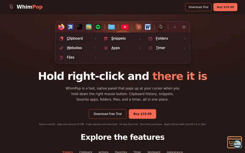Screenshot of WhimPop
