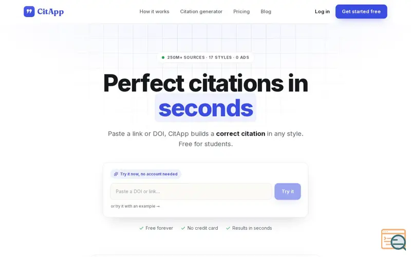 Screenshot of CitApp