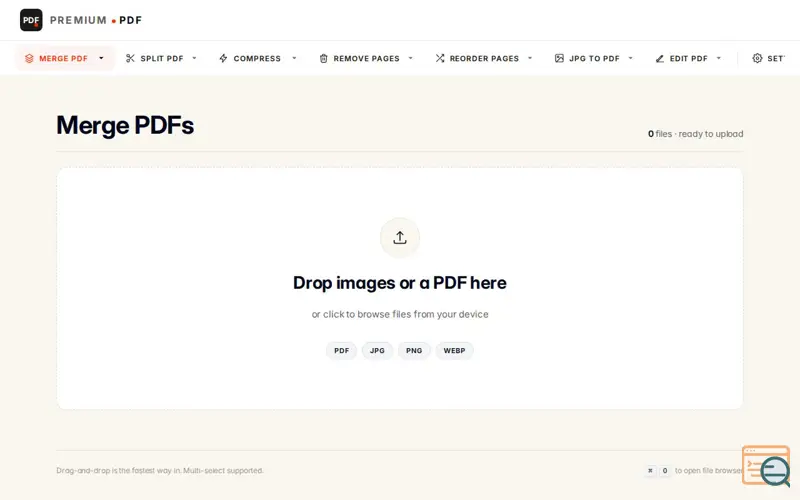Screenshot of FileFreaks — PDF Tools