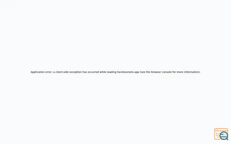 Screenshot of FacelessReels