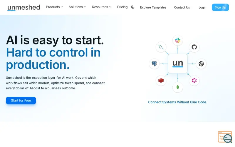 Screenshot of Unmeshed