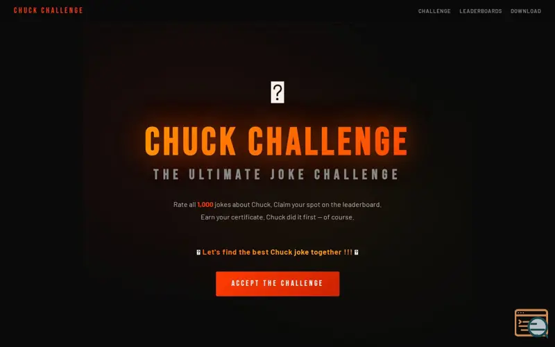 Screenshot of Chuck Challenge