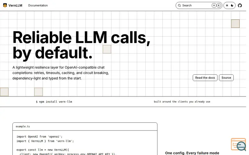 Screenshot of VernLLM