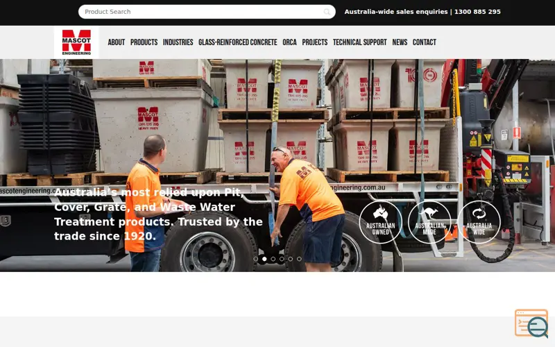 Screenshot of Mascot Engineering, a launch using OptinMonster