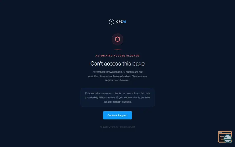 Screenshot of CPZAI, a launch using Alpaca