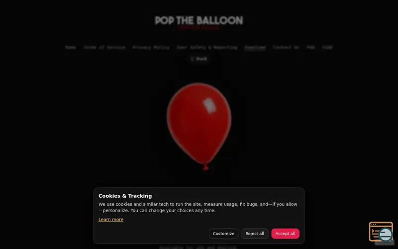 Screenshot of PTB