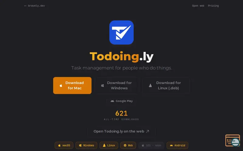 Screenshot of Todoing.ly