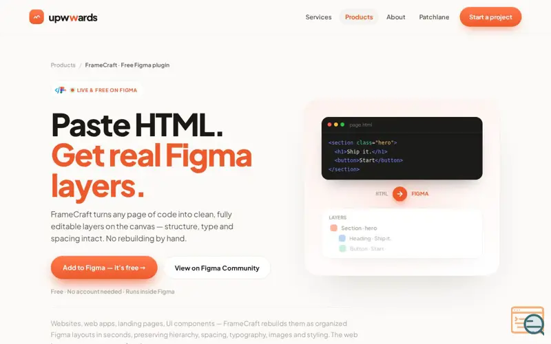 Screenshot of FrameCraft