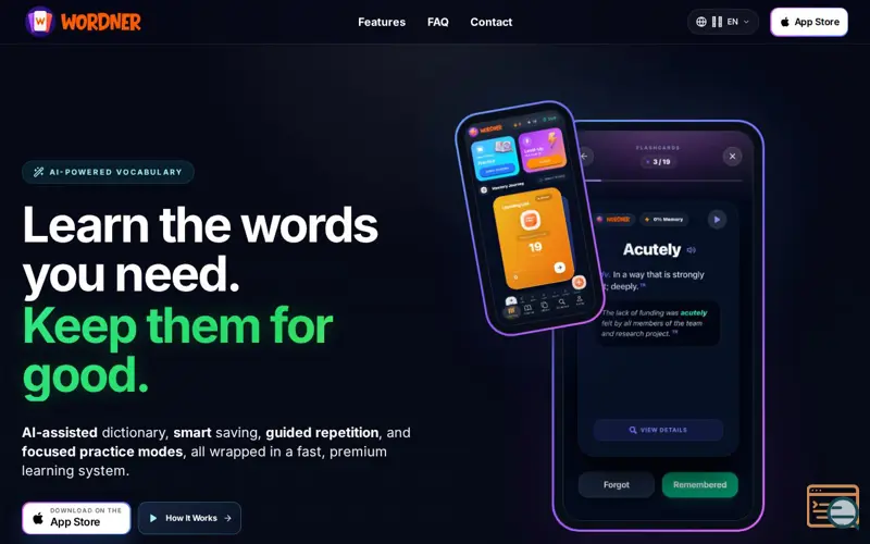 Screenshot of Wordner