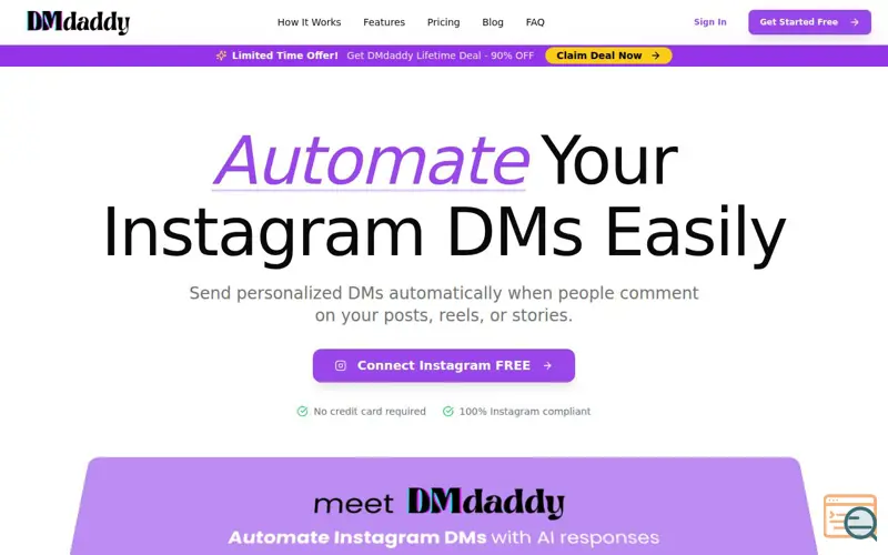 Screenshot of DMdaddy