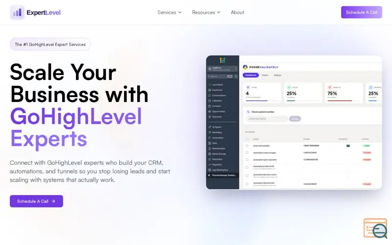 Screenshot of ExpertLevel