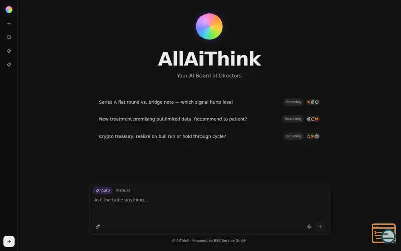 Screenshot of AllAiThink