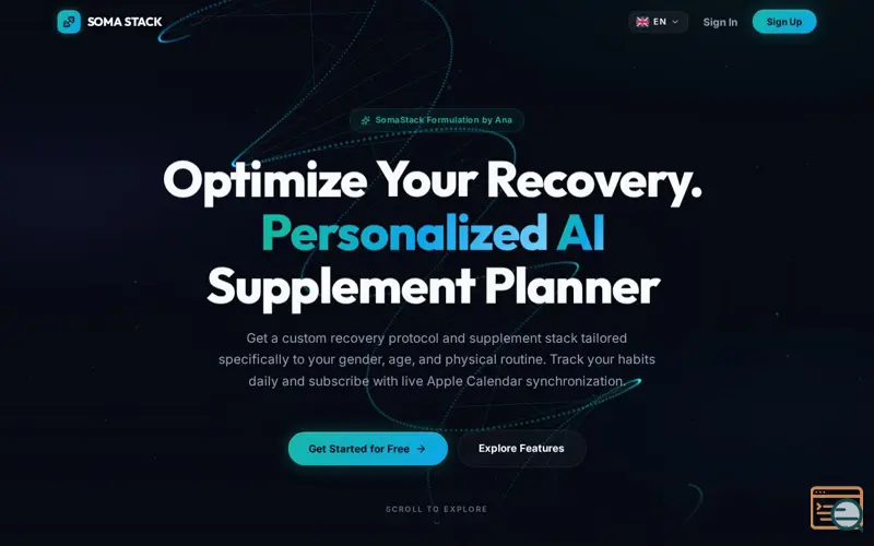 Screenshot of SomaStack