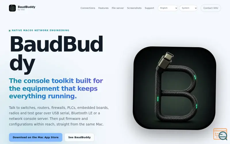 Screenshot of BaudBuddy