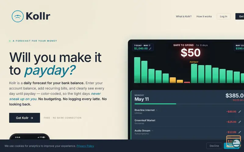 Screenshot of Kollr