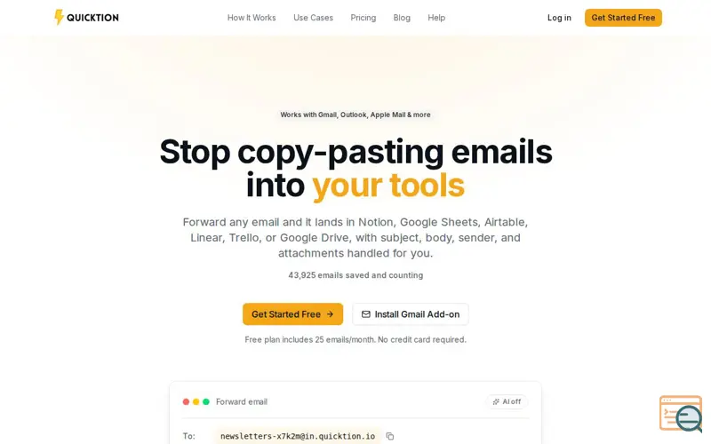 Screenshot of Quicktion 2.0