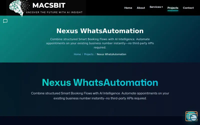 Screenshot of Nexus WhatsAutomation
