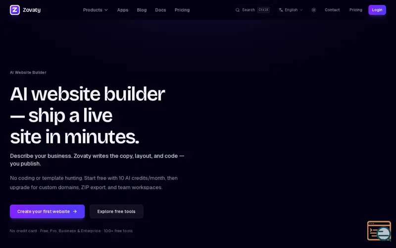 Screenshot of Zovaty