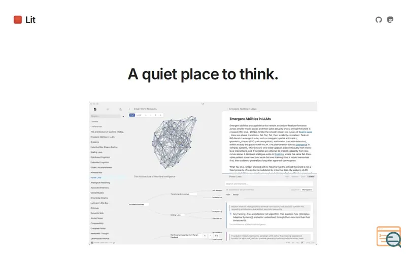 Screenshot of Lit