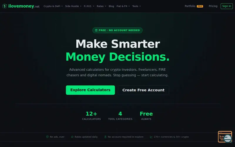 Screenshot of ilovemoney.net