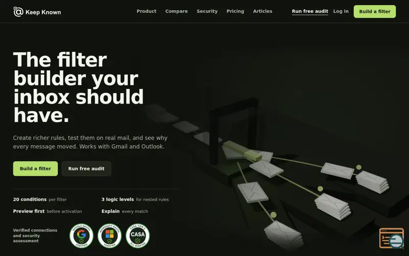 Screenshot of KeepKnown