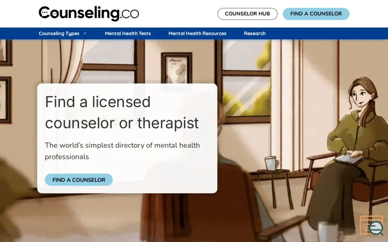 Screenshot of Counseling.co