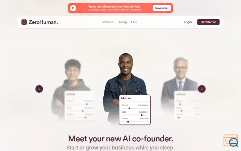 Screenshot of ZeroHuman.
