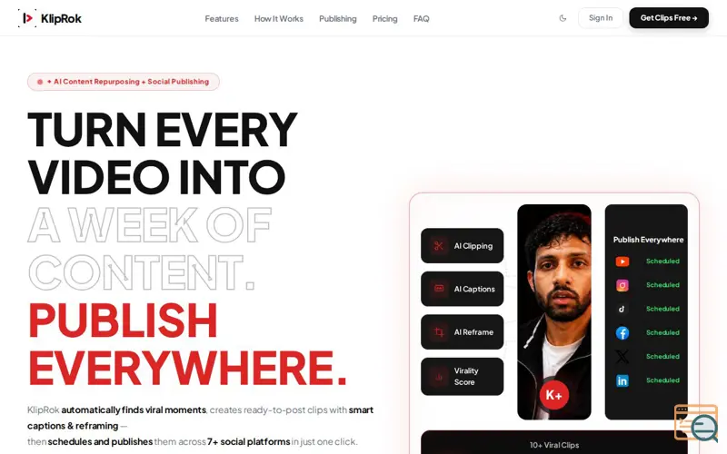 Screenshot of KlipRok