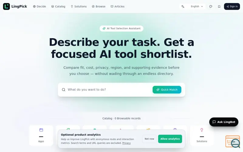 Screenshot of TokenPick