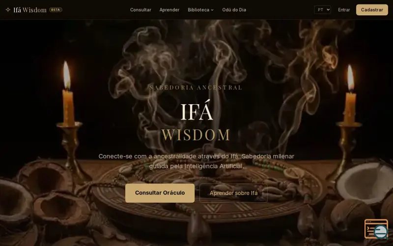 Screenshot of Ifá Wisdom