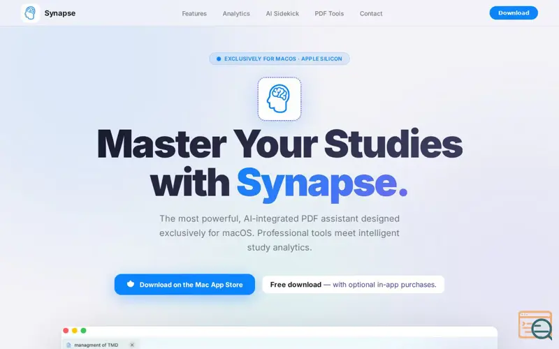 Screenshot of Synapse PDF
