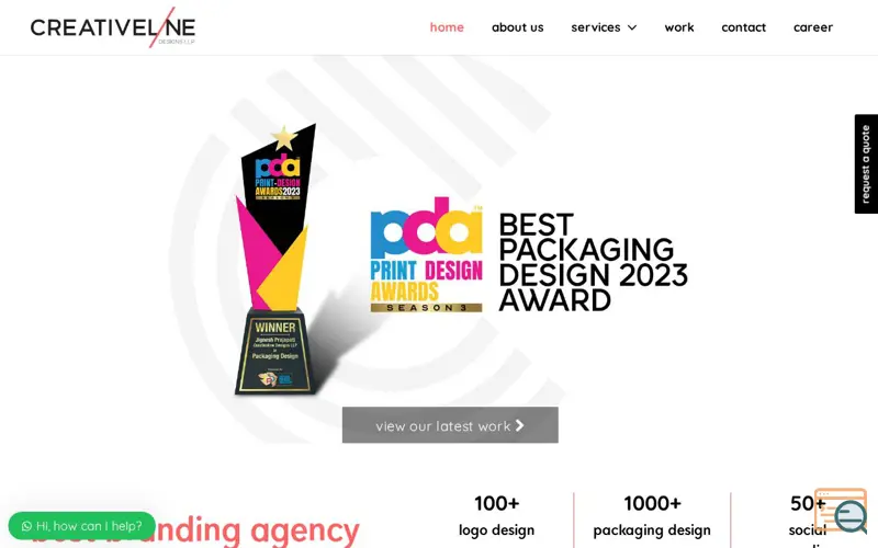 Screenshot of Creativeline Design LLP