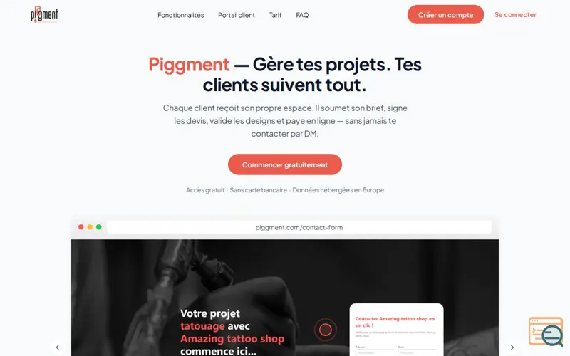 Screenshot of Piggment