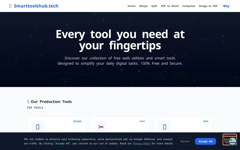 Screenshot of SmartToolsHub